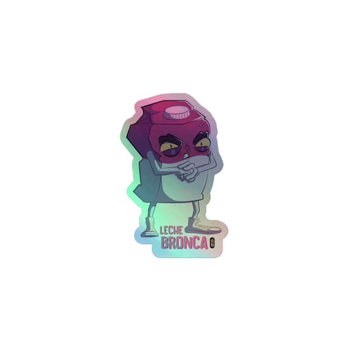Leche Bronca - Sticker (Holographic Kiss Cut) product image (1)