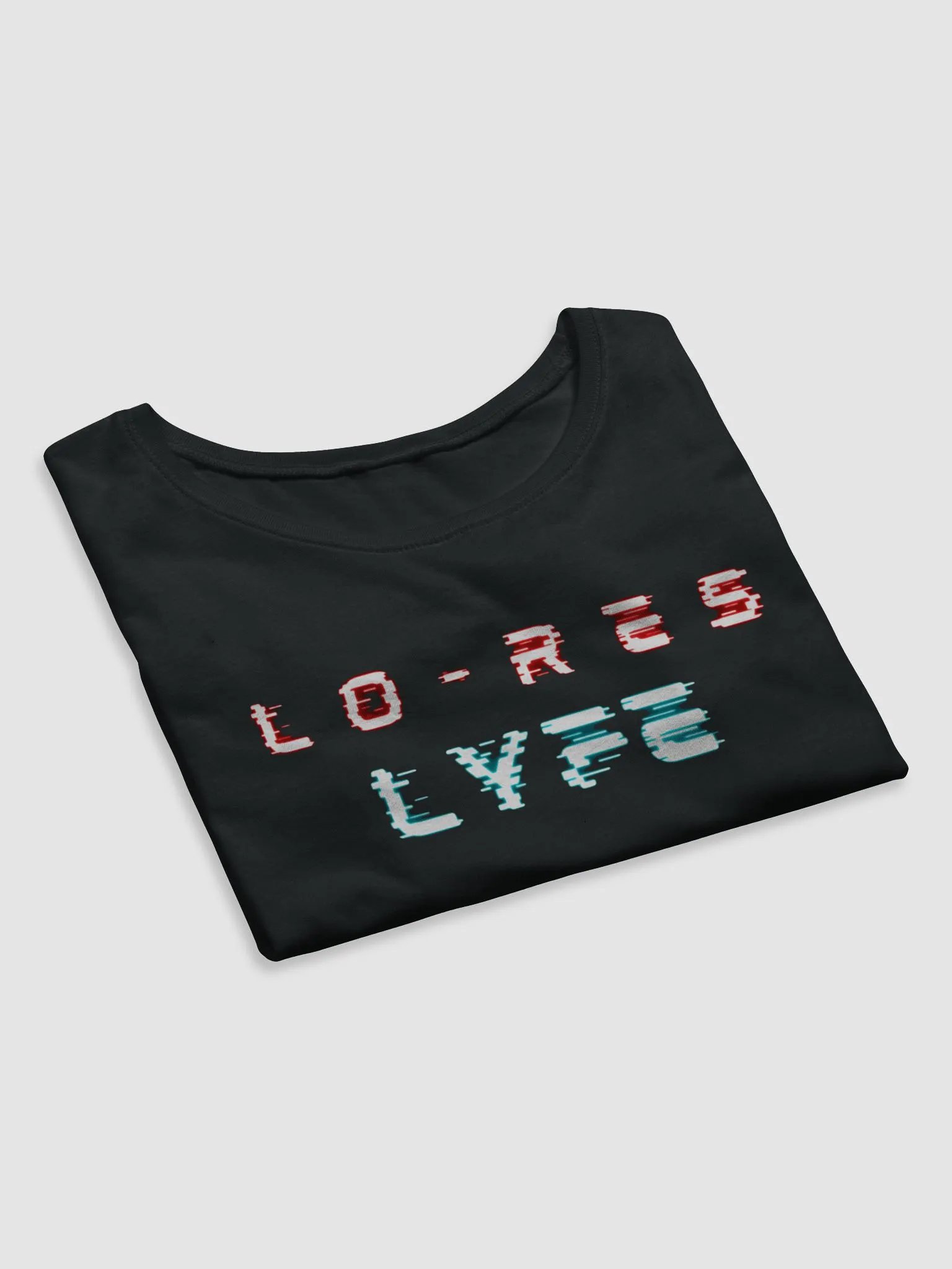 LO-RES LYFE Glitch Crop Tee product image (7)