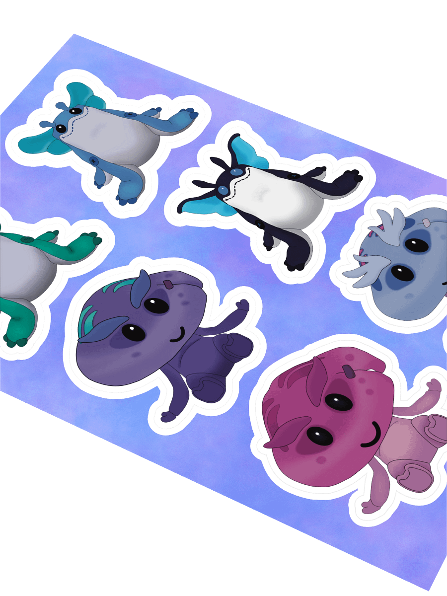 Ogopuu & Shmole Plushies Sticker Pack – Palia-Inspired product image (2)