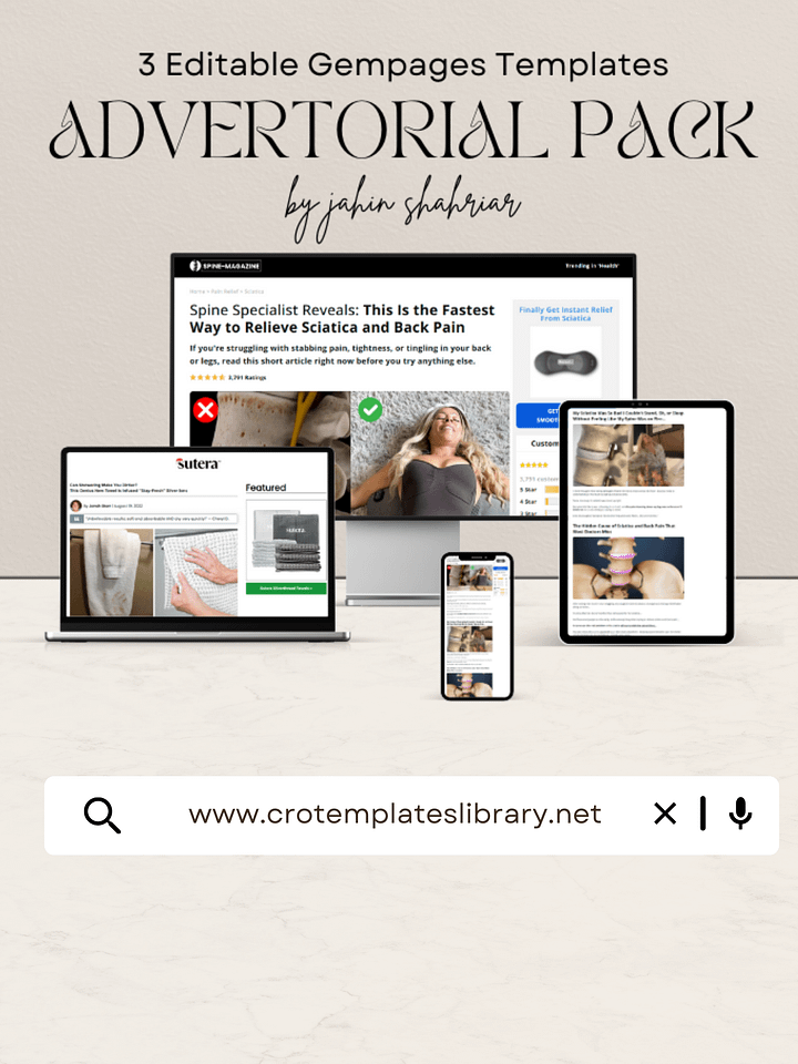 3 Gempages Advertorial Templates Pack product image (1)
