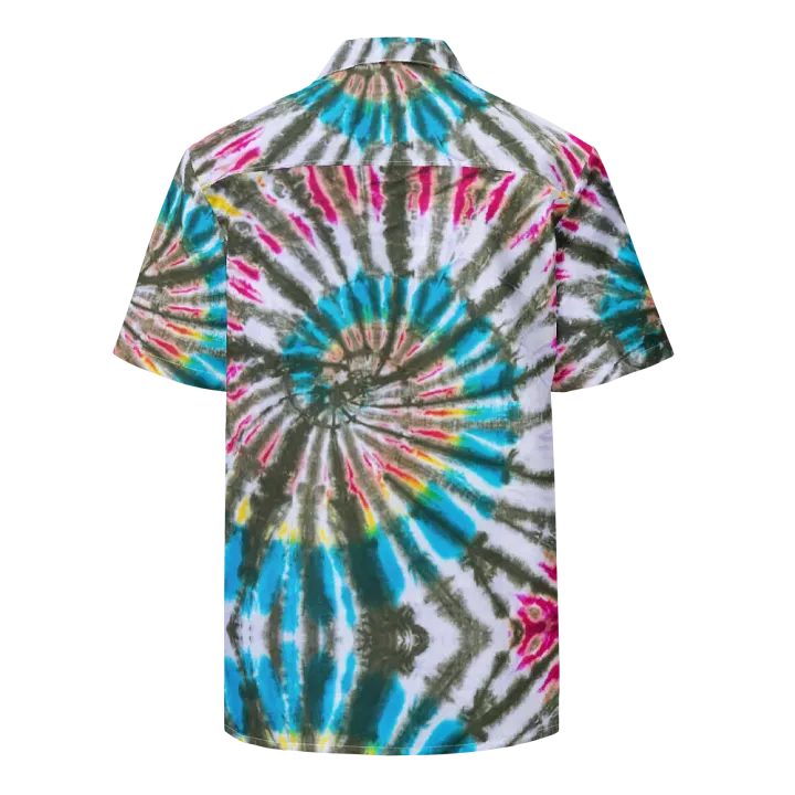 Cosmic Burst Tie-Dye Hawaiian Shirt product image (2)