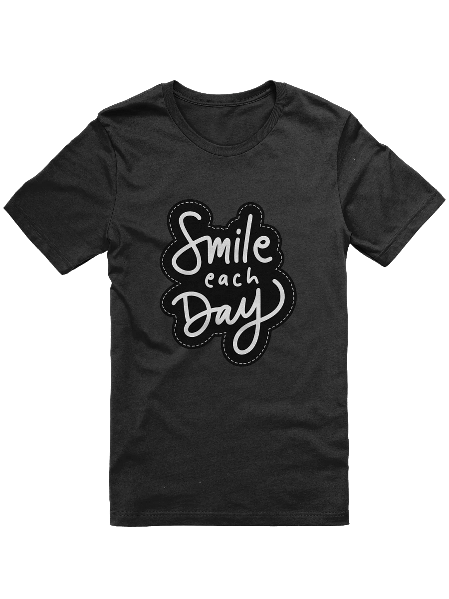 Smile Each Day Black Unisex T-Shirt product image (11)