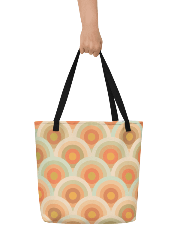 Retro Vibe All-Over Print Tote Bag product image (2)
