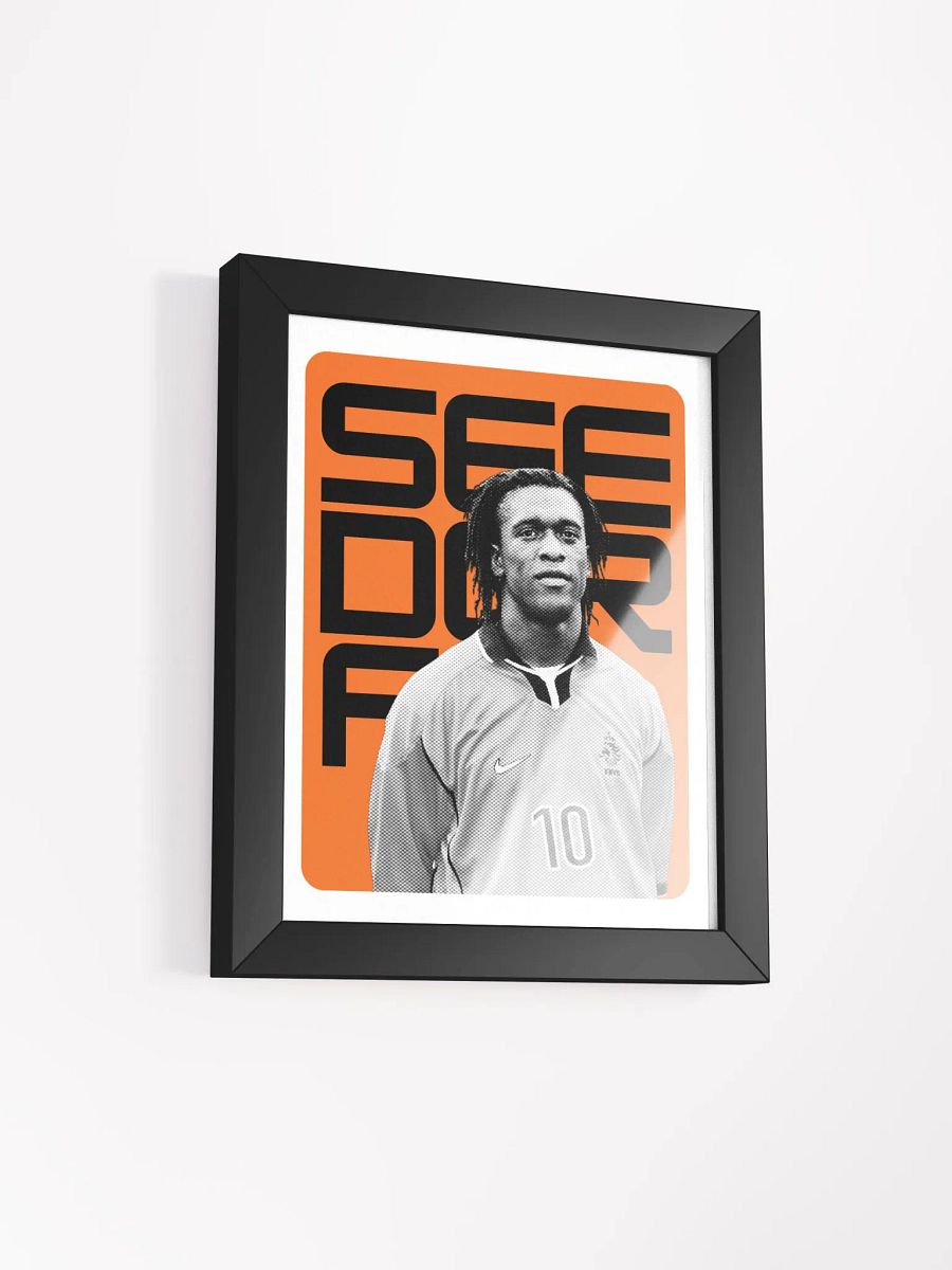 Clarence Seedorf BW Netherlands Name Art Framed Print product image (3)