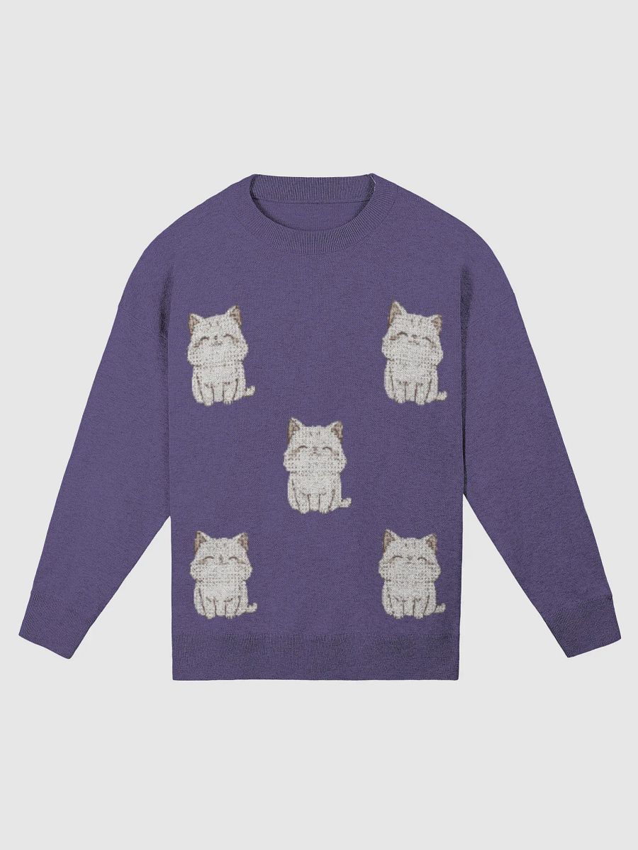 Cute Kitty Knitted Crewneck - Relax in Style! product image (2)