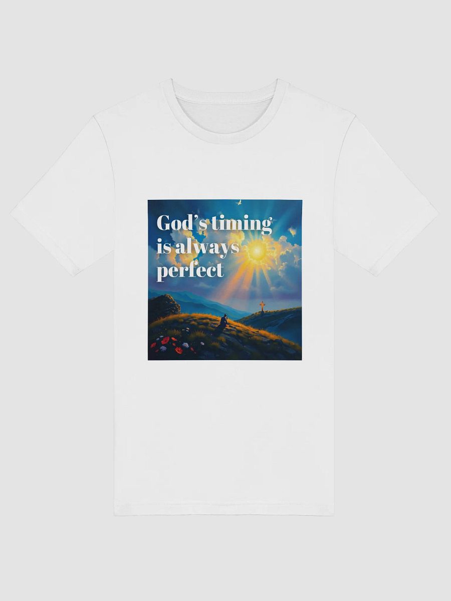 Christian T-Shirt – God’s Timing Is Always Perfect | Scenic Faith Tee product image (17)