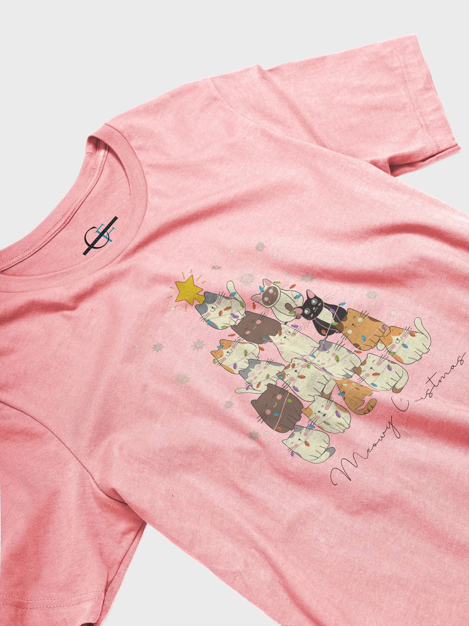 Meowy Christmas Cat Tree T-Shirt product image (5)