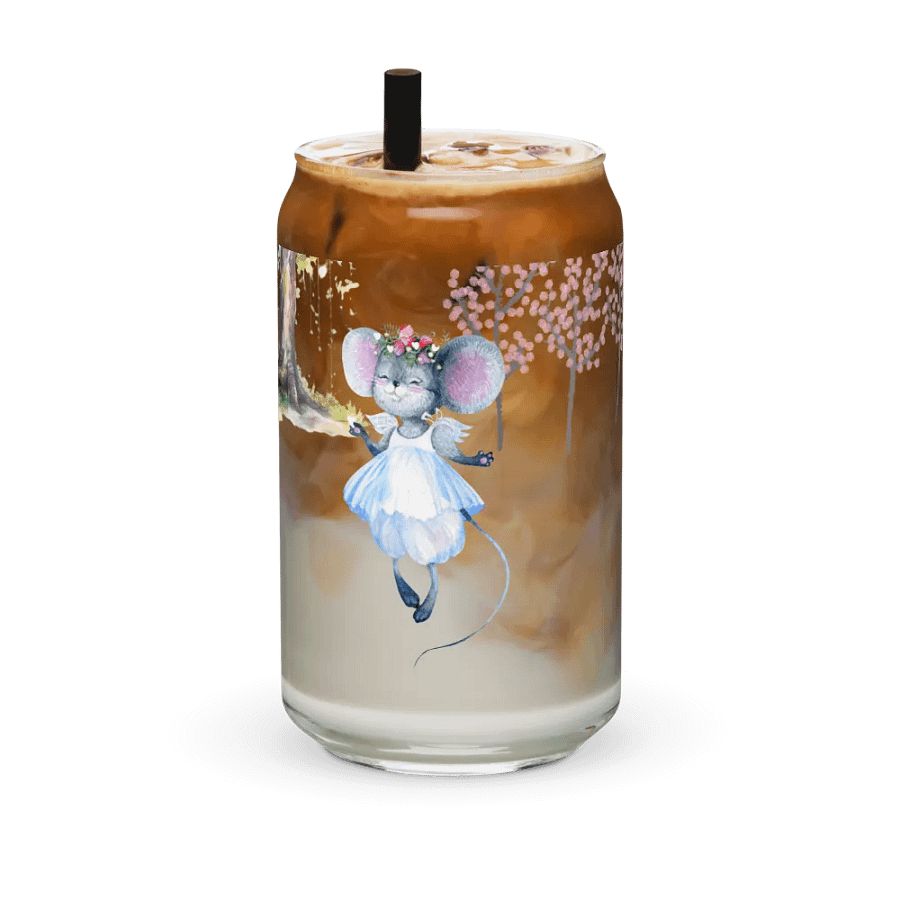 Four Seasons of Love: Love In Full Bloom Can-Shaped Glass | Romantic Spring Drinkware product image (12)