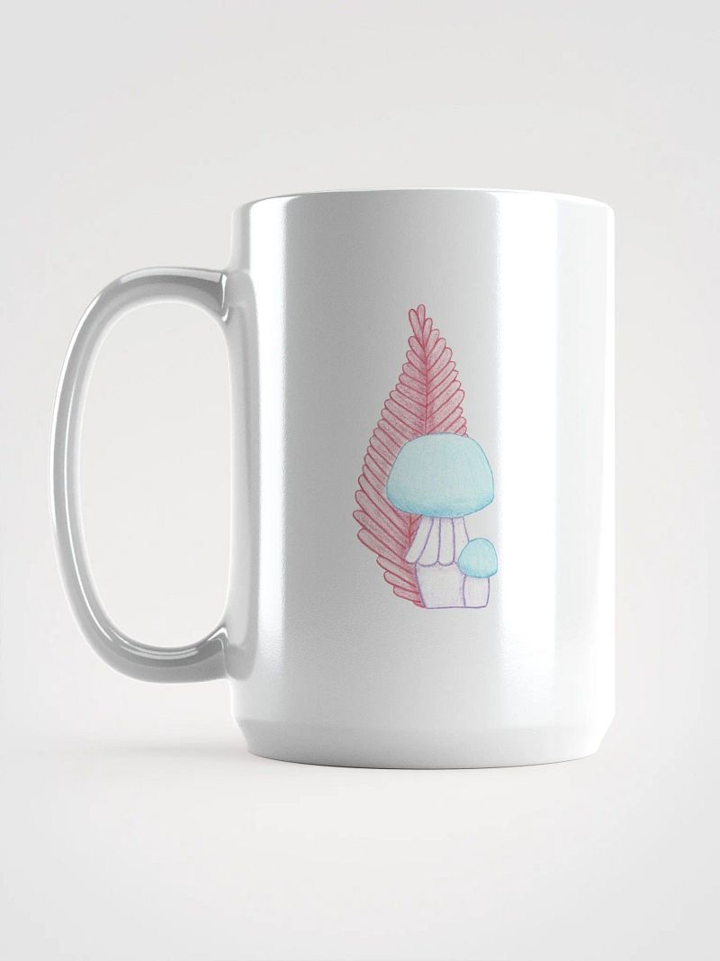 Whimsical Mushroom & Leaf Mug