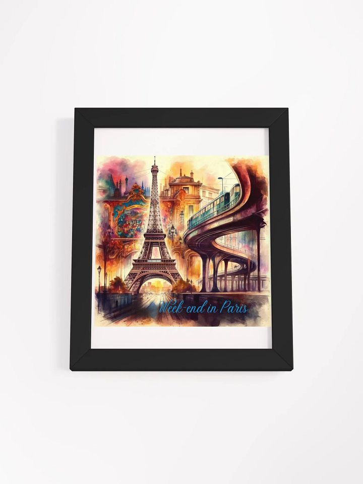 Whimsical Parisian Weekend Framed Poster product image (9)