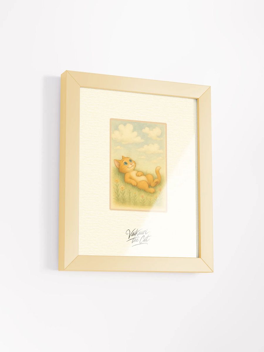Vaikauri Cat Framed Matte Artprint product image (3)