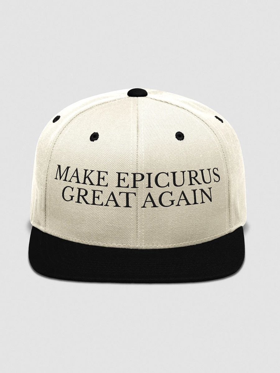 Make Epicurus Great Again Cap (Wool Blend Snapback LIGHT) product image (2)