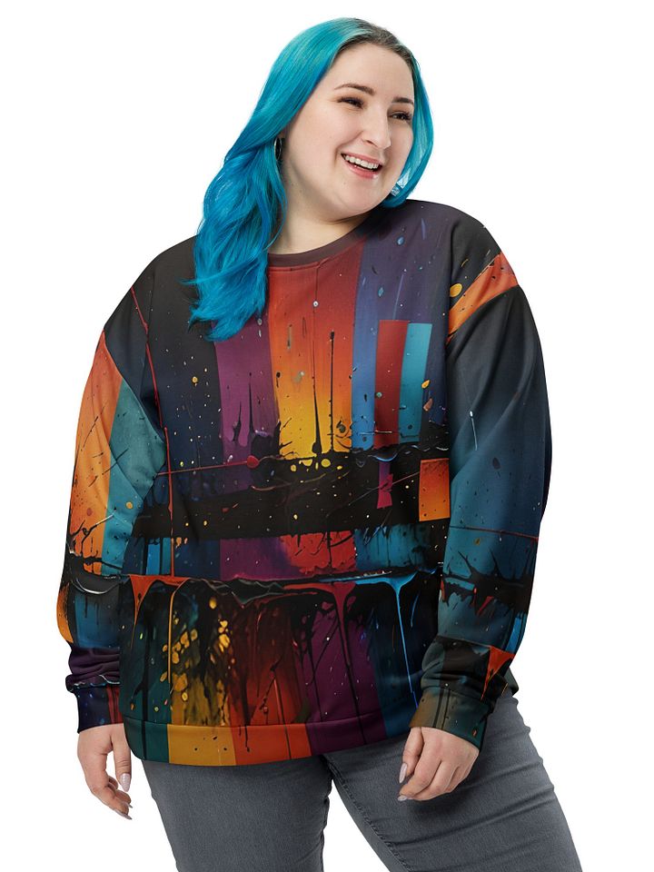 Acrylics All-Over Print Recycled Unisex Sweatshirt product image (2)