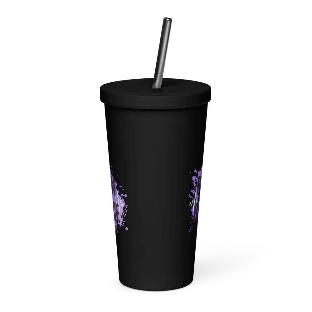 Born to Dance Vibrant Beats His Silhouette Insulated Tumbler product image (46)