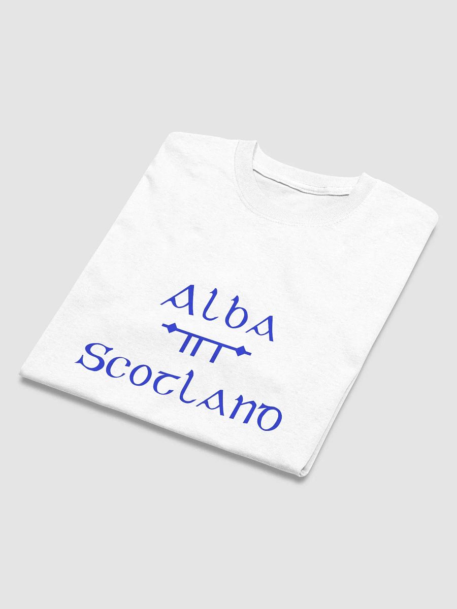 Scotland/Alba Scholastic style Ogham White printed T-shirt product image (3)