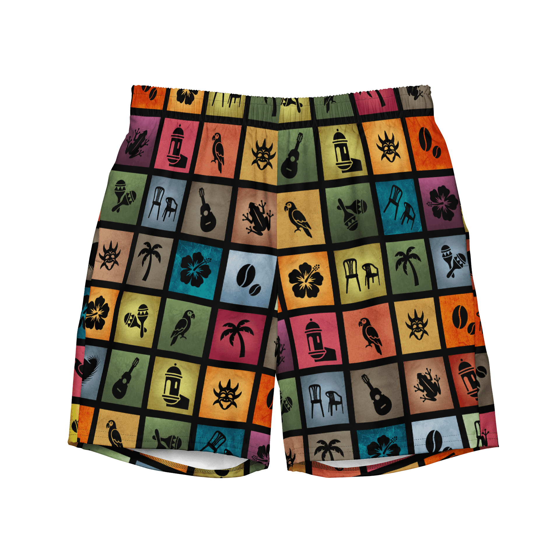Puerto Rico Pride Swim Trunks product image (1)