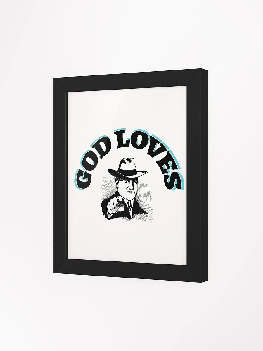 GOD LOVES YOU. Ethereal Control Panel Framed Art Print product image (16)