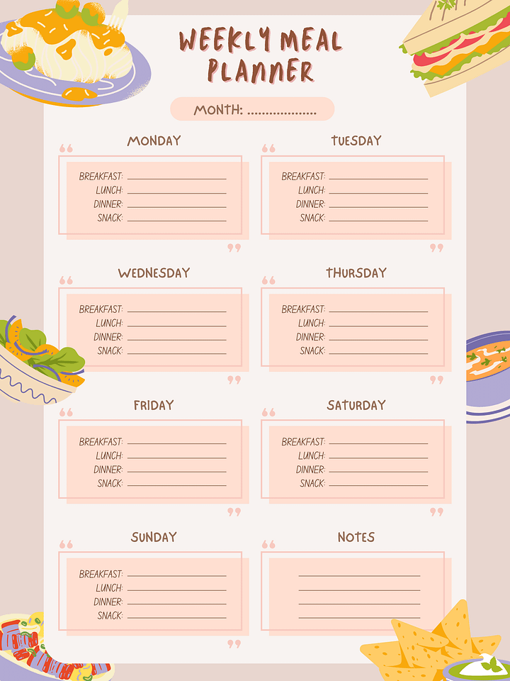 Weekly Meal Planner product image (1)