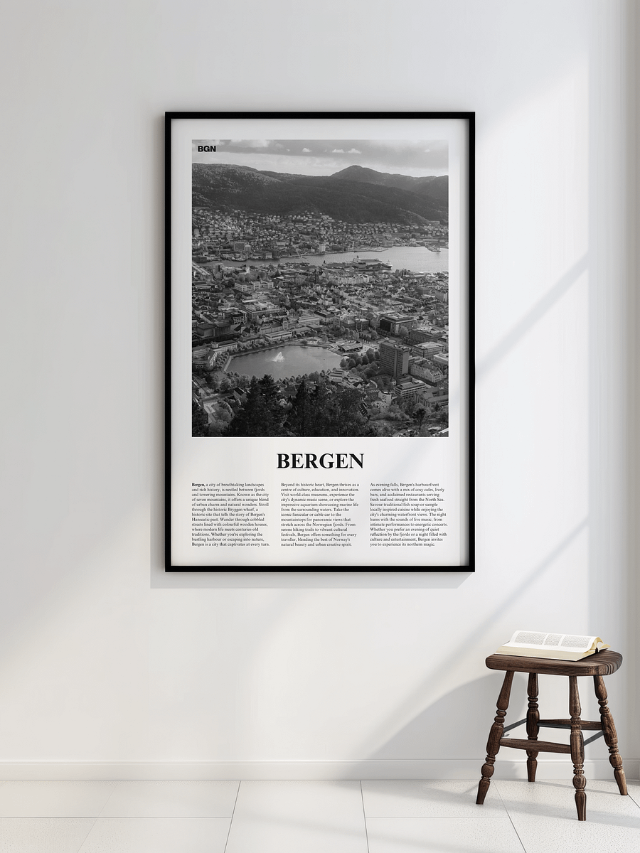 Bergen 02 Newspaper Poster | Framed product image (2)