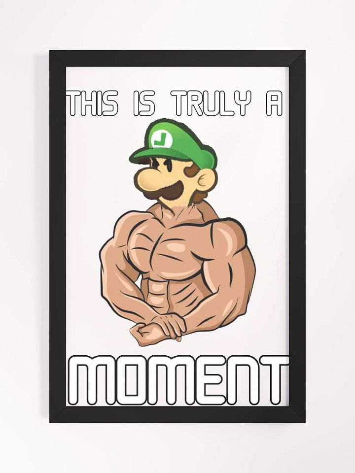 This is Truly a Buff Luigi Moment Framed Picture product image (1)