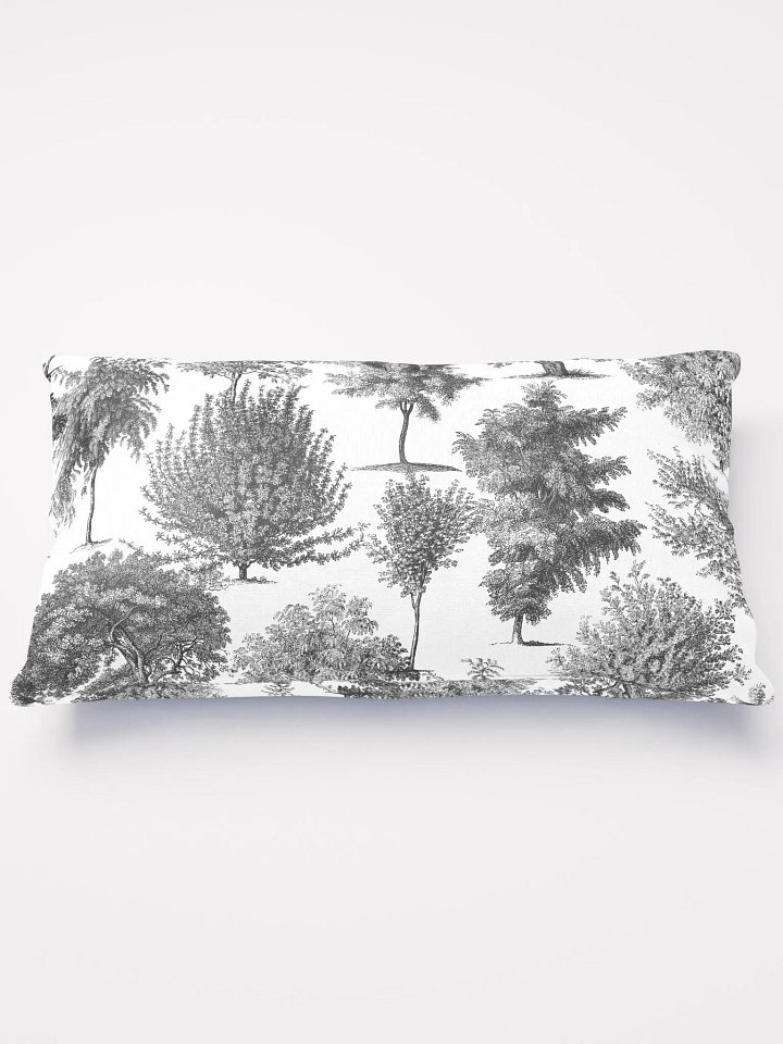 Black Woodland Trees Throw Pillow product image (2)