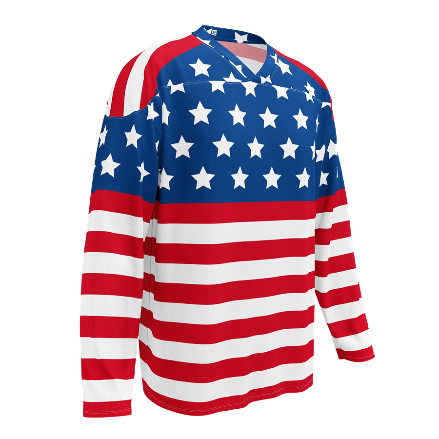 Stars & Stripes Eco-Friendly Hockey Jersey product image (1)
