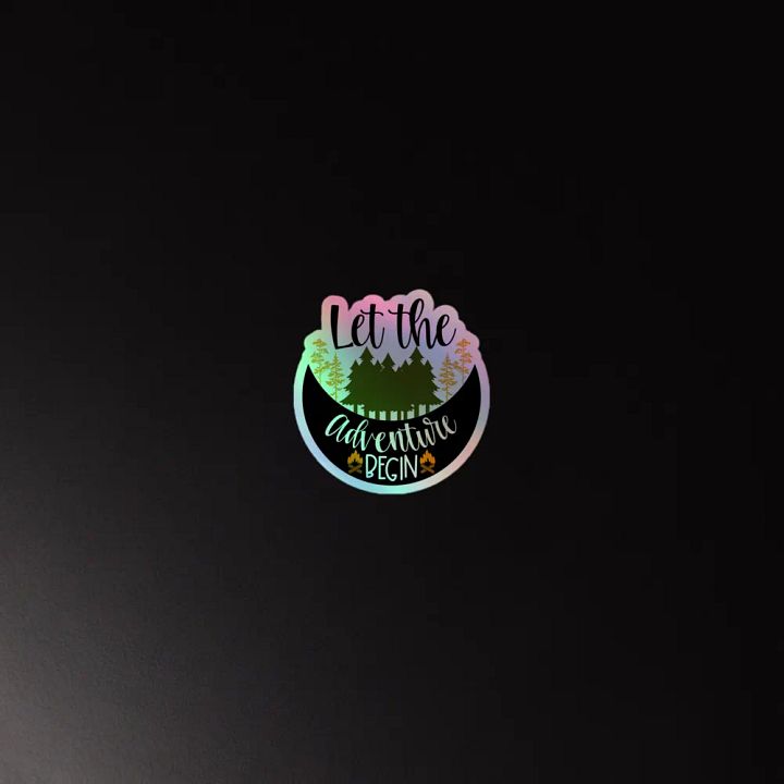 Adventure Awaits Holographic Sticker Set product image (4)