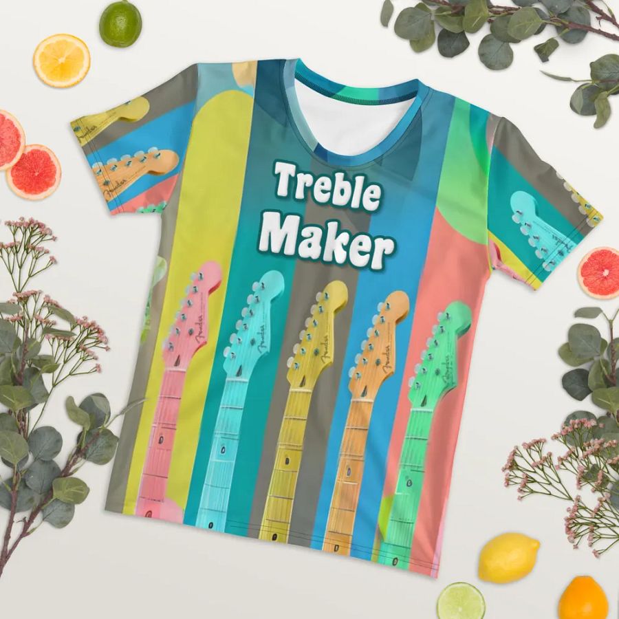 Guitar Treble Maker All Over Print T-shirt product image (7)