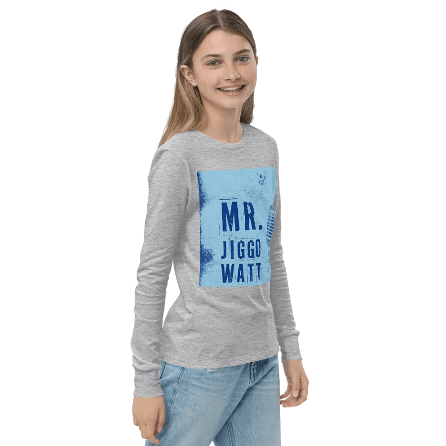 Mr.Jiggowatt Retro Vibes Youth Long Sleeve Tee product image (4)