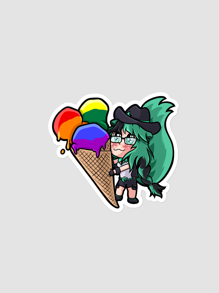 Mintzey Moon Pride Rainbow Sticker product image (2)