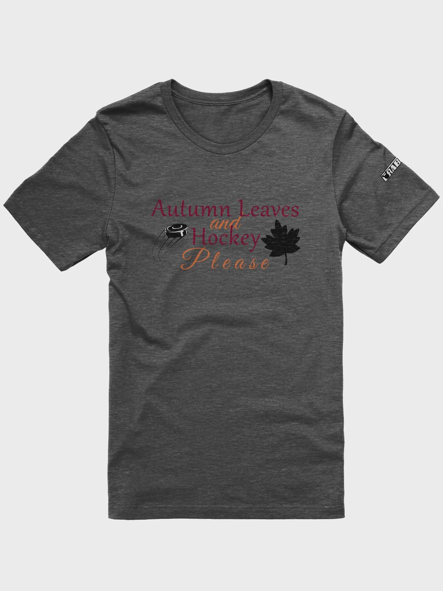 Autumn leaves & hockey name logo product image (1)