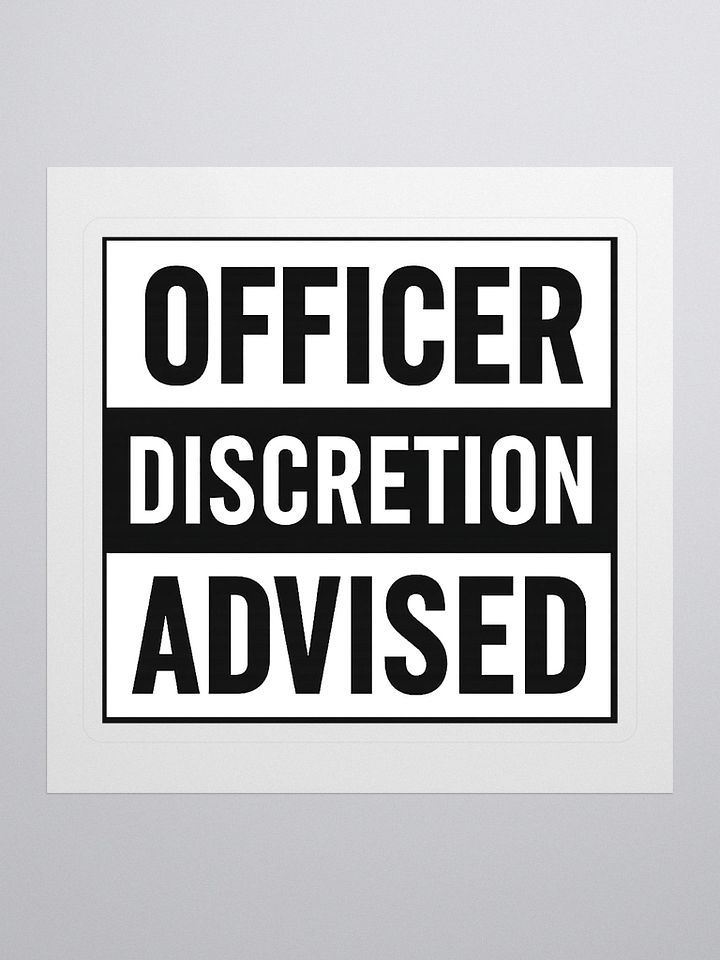 Undercover Warning Stickers product image (1)