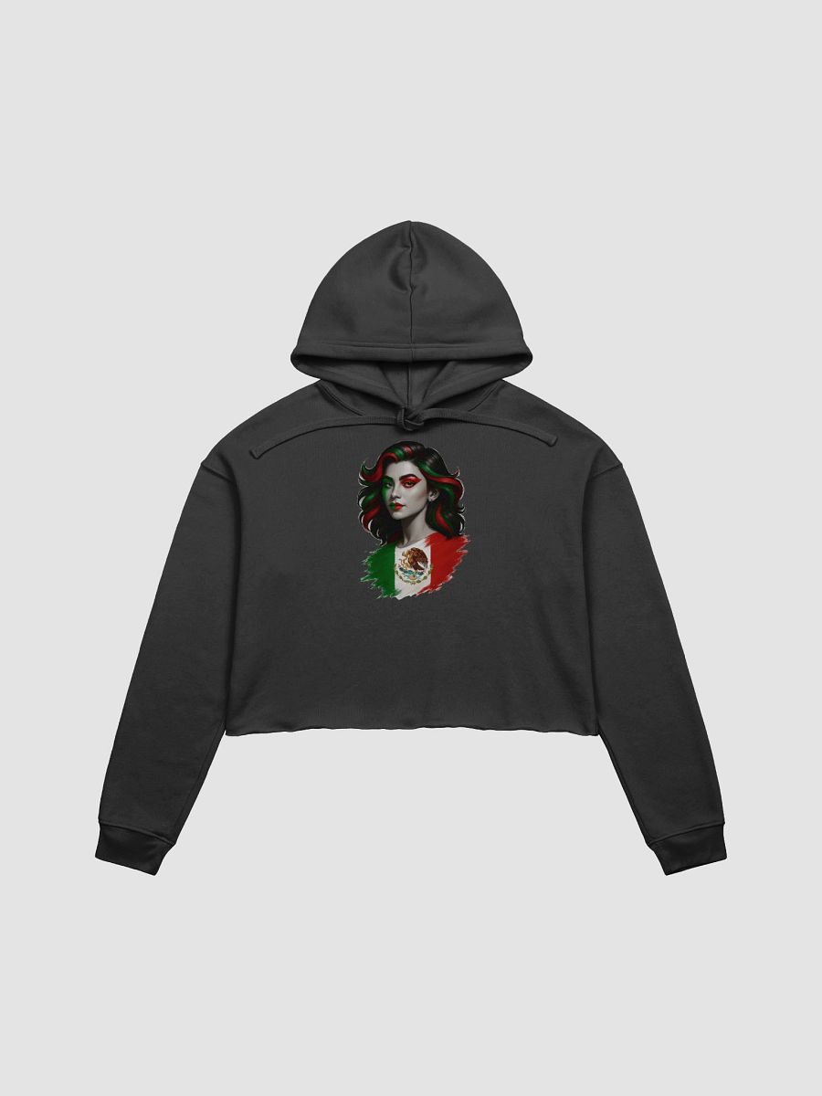 Vivid Mexican Flag Crop Hoodie product image (1)