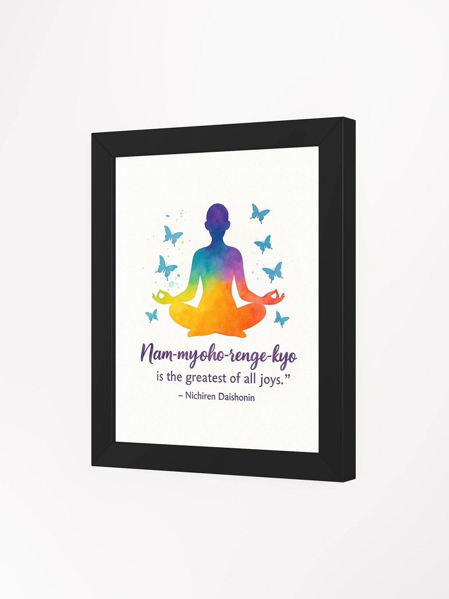 Nam-myoho-renge-kyo Joy Quote Poster product image (46)
