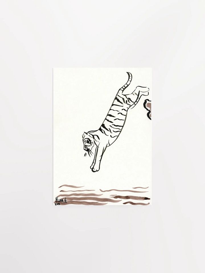Jumping Tiger Art Print product image (2)