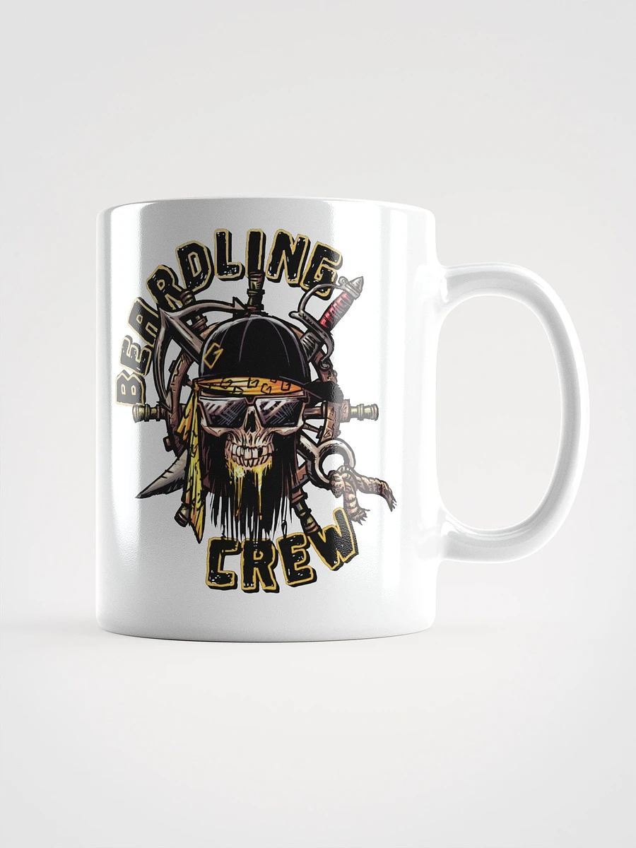 Beardling Crew Skull - White Glossy Mug product image (2)