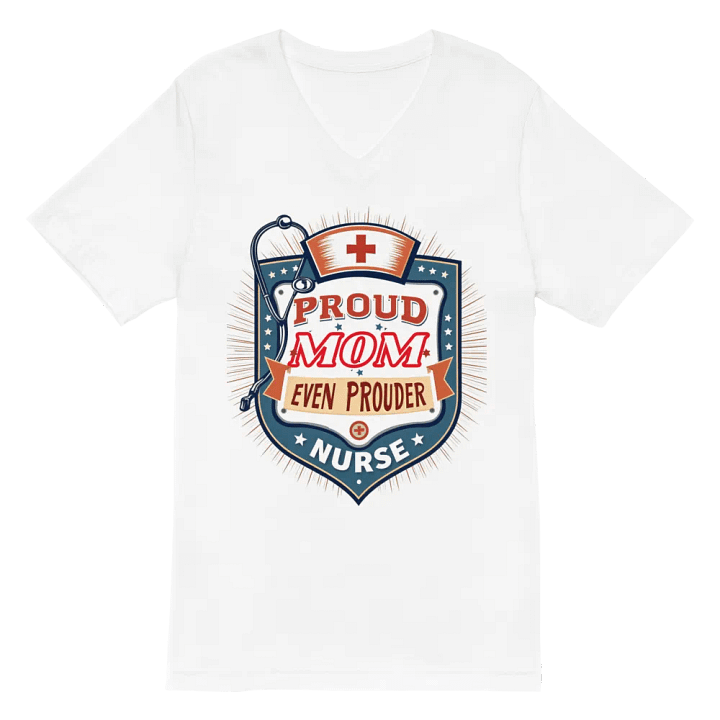 Proud Mom, Proud Nurse V-Neck Tee product image (6)