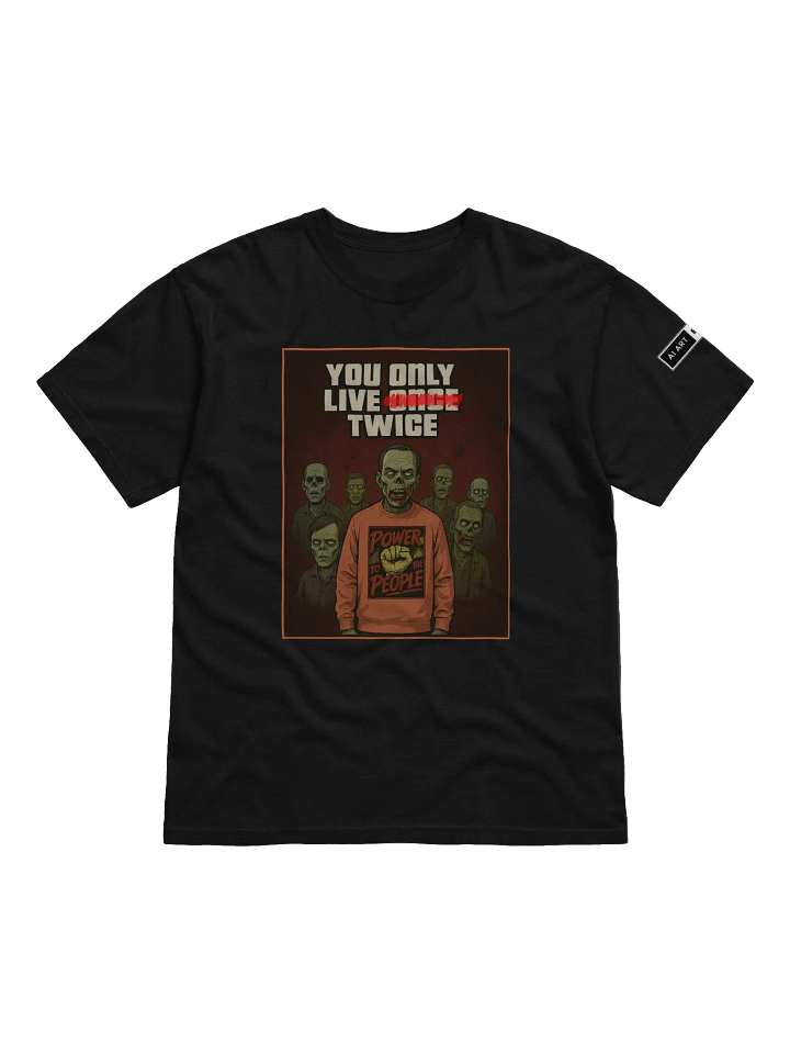 "YOU ONLY LIVE TWICE" 100% cotton T-shirt product image (1)