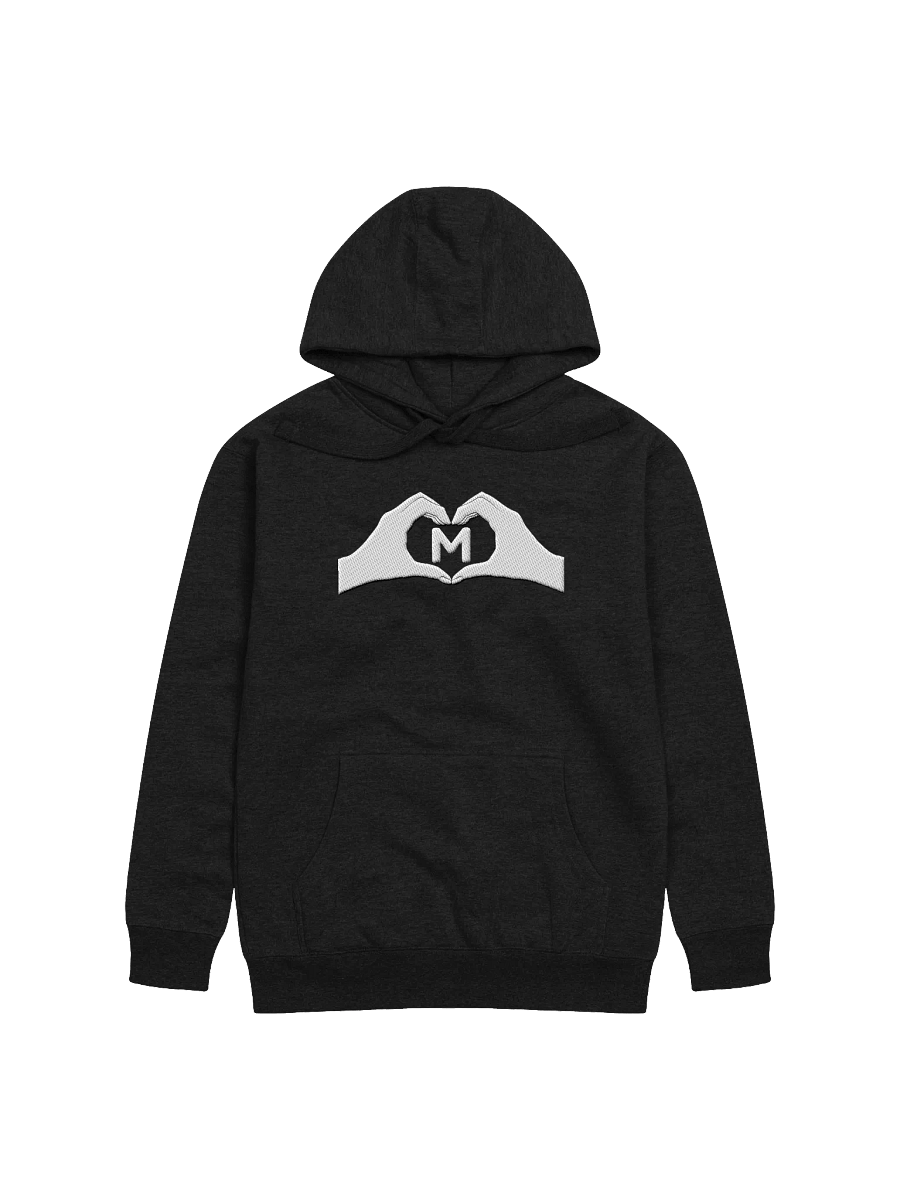 Heartfelt Love "M" Embroidered Unisex Premium Hoodie product image (1)