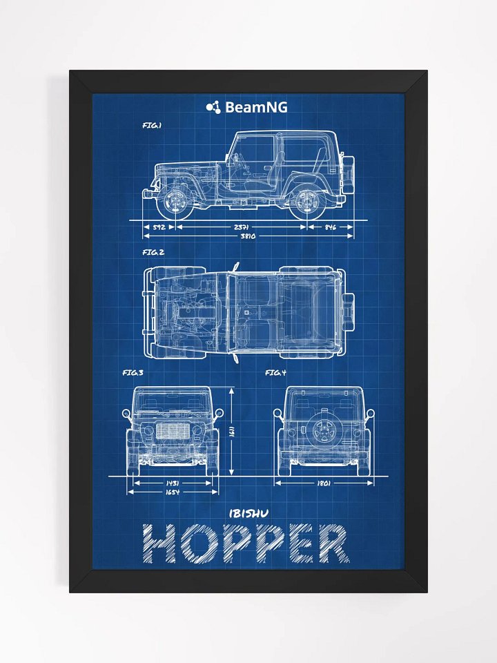 Framed Poster: Ibishu Hopper Blueprint product image (1)
