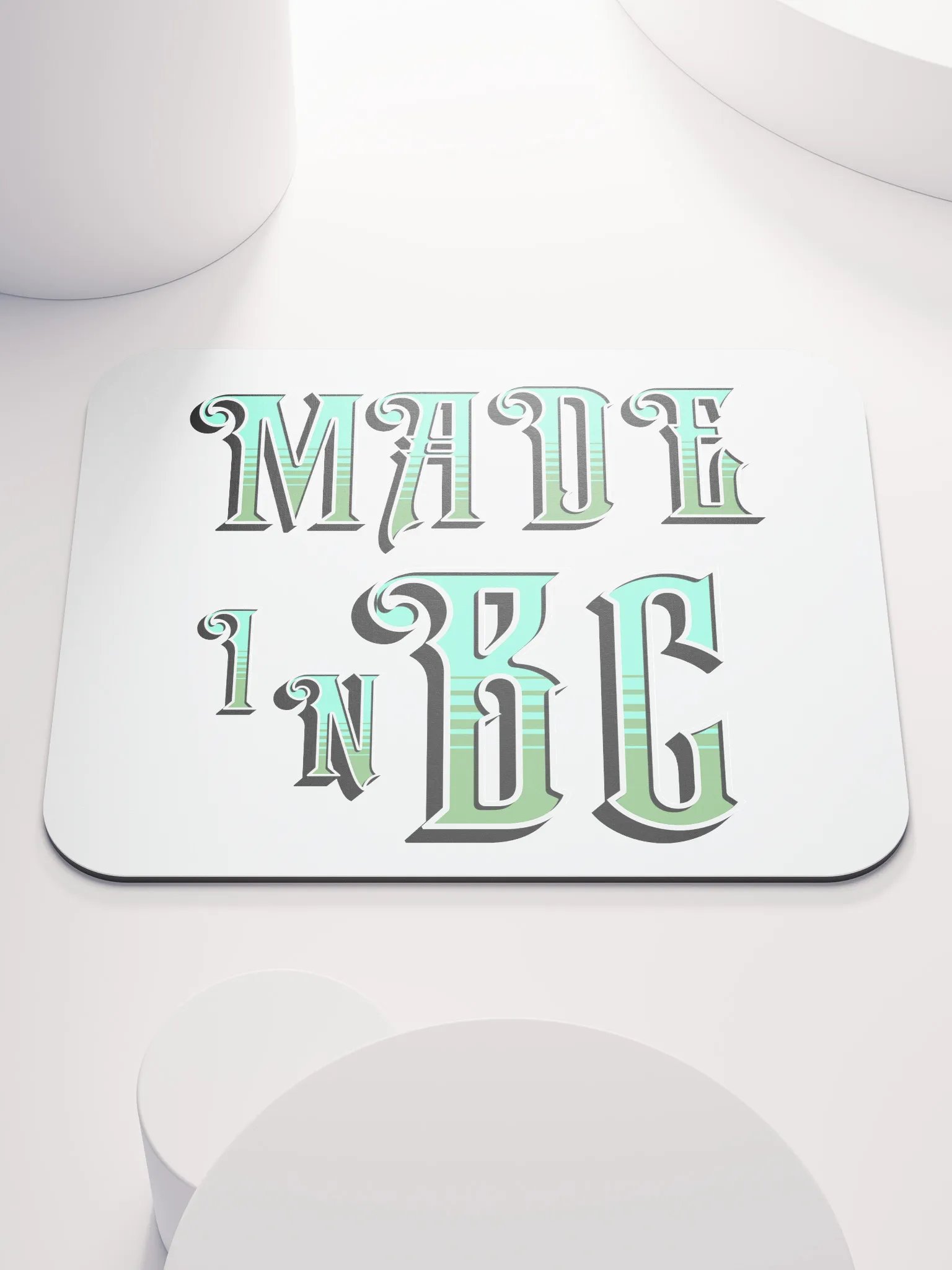 Made In BC British Colombia Ornate Gradient Mouse Pad product image (2)