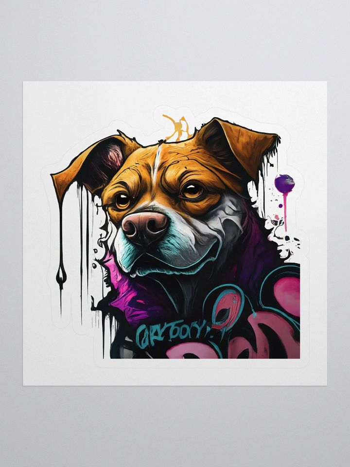 Vibrant Dog Portrait Stickers product image (1)
