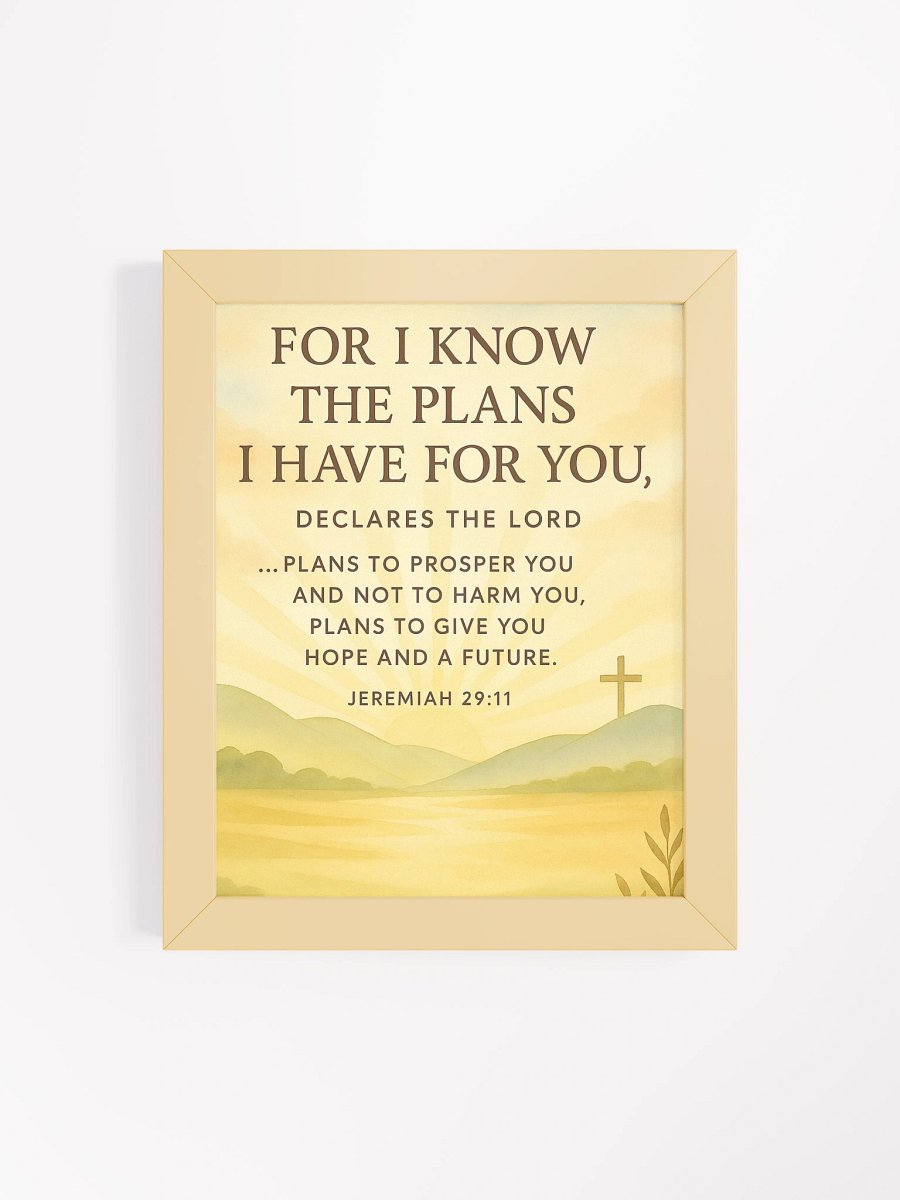Jeremiah 29:11 Wall Art – Plans to Prosper You | Christian Scripture Wall Decor product image (62)
