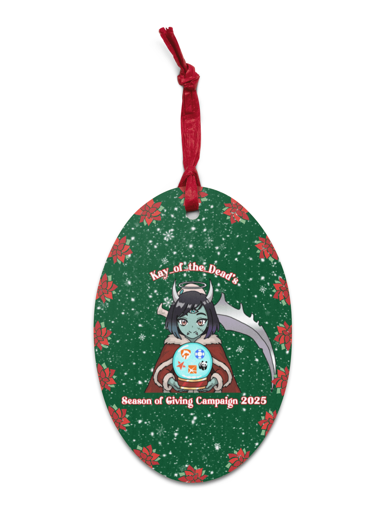 Kay_of_the_Dead’s Season of Giving Campaign 2025 Christmas Ornament product image (1)