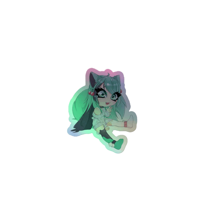 Mintzey Moon Full body Chibi (Sweater) Holo Sticker product image (1)