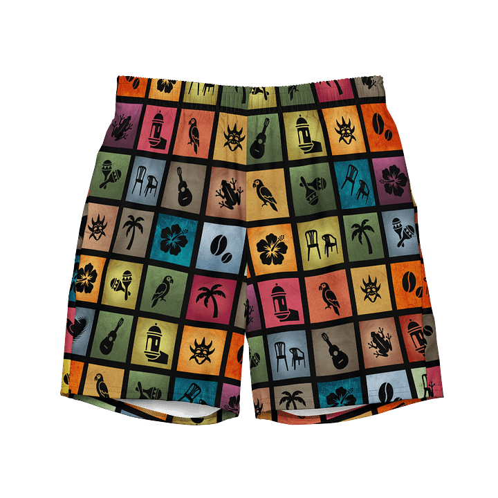 Puerto Rico Pride Swim Trunks product image (1)