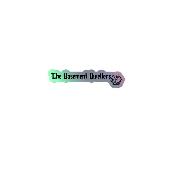 The basement Dweller logo sticker product image (1)
