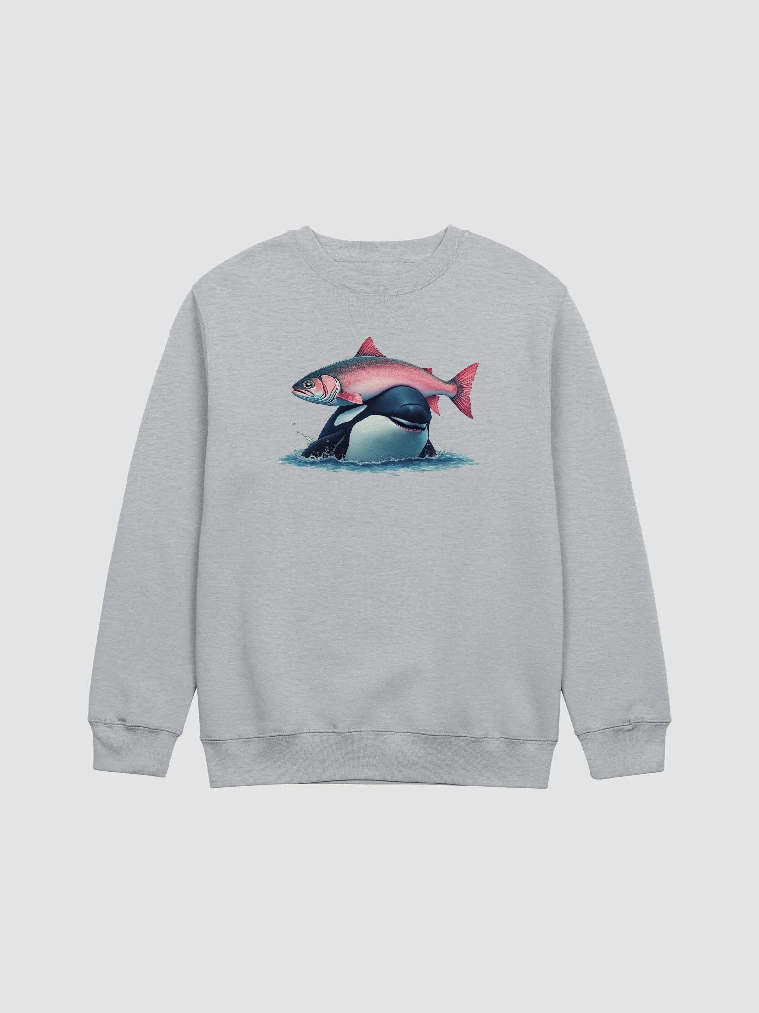 Orca and Salmon Sweatshirt product image (1)