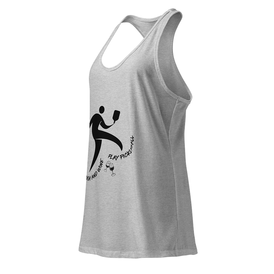 Smash and Wine, Play Pickleball Women's Racer Back Tank Top product image (3)