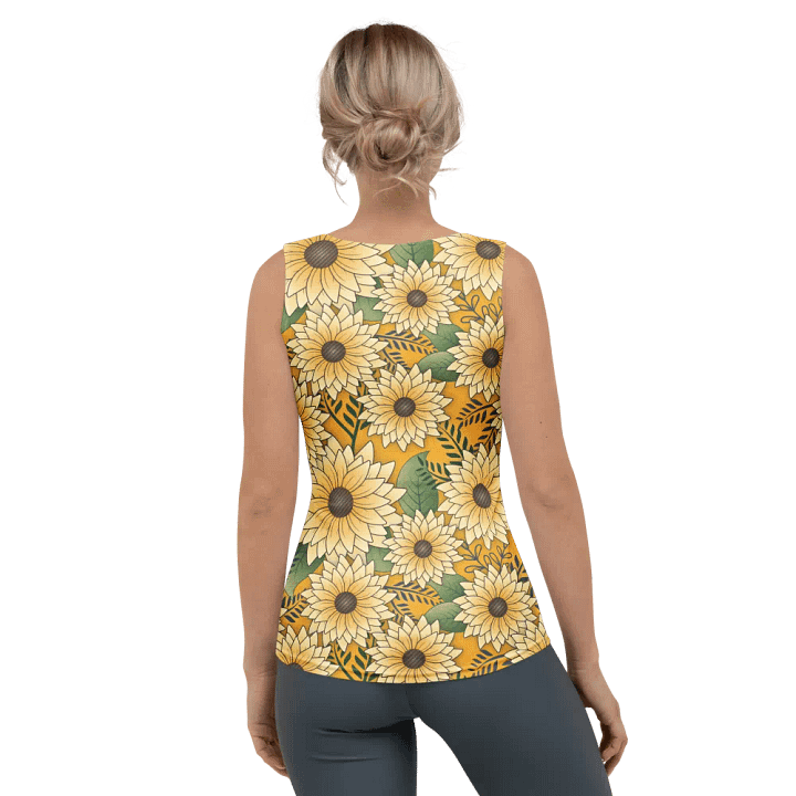Sunflower Garden Floral Design Women's Tank Top product image (2)
